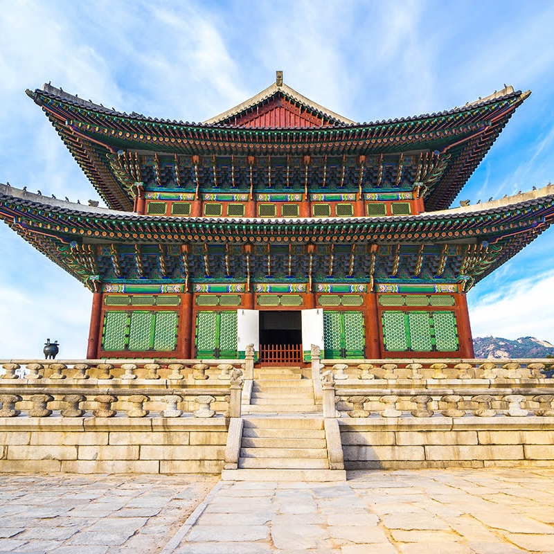 Gyeongbokgung-palace-Seoul-architecture-view